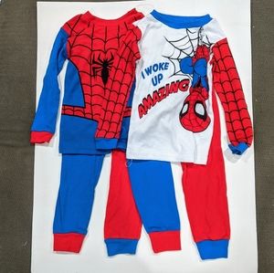 2 PAIR MARVEL Spider-Man kids pajamas BRAND NEW